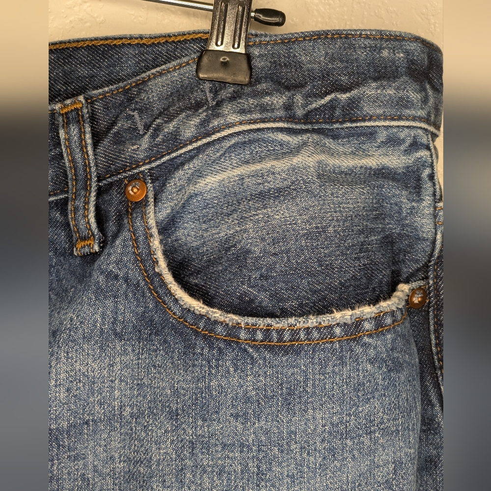 Madewell Low Slung Baggy Blue Jeans - Picture 12 of 16